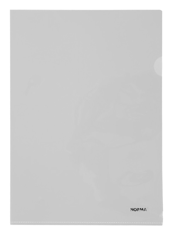 Папка-куточок NORMA, A4, 180 мкм, поліпропілен, прозорий, 5024-97